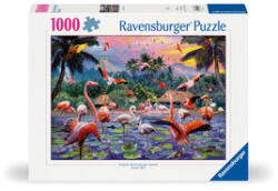 Ravensburger Puzzle 1000 buc - Flamingo roz (12000574) Puzzle