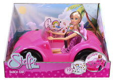 Simba Toys Steffi mașină de plajă (105733906) Papusa
