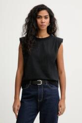 Patrizia Pepe pamut top - fekete 40 - answear - 59 990 Ft