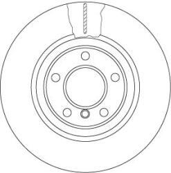 TRW féktárcsa TRW DF6616S for BMW (DF6616S)