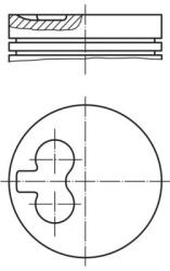 MAHLE dugattyú MAHLE 029 82 12 for AUDI, VW, CUPRA (029 82 12)