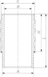 MAHLE hengerpersely MAHLE 061 LW 00101 001 for SCANIA (061 LW 00101 001)