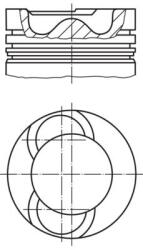 MAHLE dugattyú MAHLE 209 72 00 for RENAULT (209 72 00)