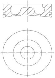MAHLE dugattyú MAHLE 061 PI 00110 000 for SCANIA (061 PI 00110 000)