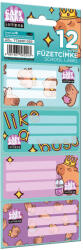 Lizzy Card Kapibara füzetcímke 12 db-os, Lizzysuli, Lollipop Capybara (LIZ-7730001000) - mesescuccok