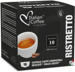 Italian Coffee Ristretto Dolce Gusto kapszula - 100% Robusta, 48 db (3 × 16 db) (DGIC_RISTRETTO_3)