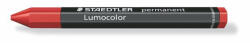 STAEDTLER Jelölőkréta, mindenre író, vízálló (omnigraph), STAEDTLER "Lumocolor 236", piros, 12db/doboz (236-2)