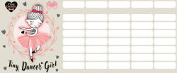 Lizzy Card Balerina órarend mini 77x178mm, kétoldalas, Lizzysuli, Tiny Dancer Lovely Ballerina (LIZ-7740001003) - officetrade