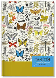  Tanítói tervező, zsebkönyv, A/5, heti, 2026-2027, szivacsos borító, 196 oldal, PD Butterflies (PTR-P4114-3096) - officetrade