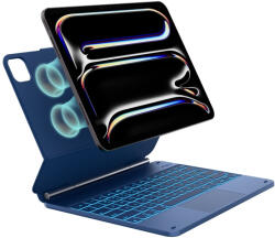 Typecase Edge Case keyboard iPad Pro 13" 2024/2025, tok, pacific, tok, kék