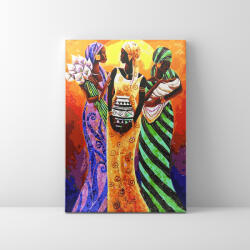 Makana Nők Afrikában - Outlet számfestő készlet, kerettel (40x50 cm)