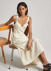 Pepe Jeans Rochie De Vară Pentru Femei Midi Cu Volane Bej PL953473-845 (PL953473-845)