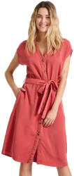 Funky Buddha Rochii De Vară Pentru Femei Midi Rochie-Cămașă Mineral Roșu FBL009-147-13-MINERAL-RED (FBL009-147-13-MINERAL-RED)