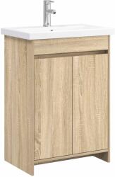 vidaXL Set de mobilier pentru baie Stejar Sonoma 81 x 40 x 84, 5 cm GartenMobel Dekor (3404284)