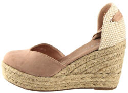 Plato Platforme dama în stil espadrile Kaki OM2013 (OM2013)