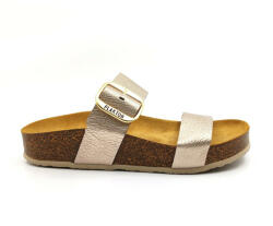 Plakton Sandale Casual Damă Anatomici Flatforme Elefante Lame Nude 343004 (343004)