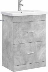 vidaXL Set de mobilier pentru baie Gri Beton 61 x 40 x 84, 5 cm GartenMobel Dekor (3404369)