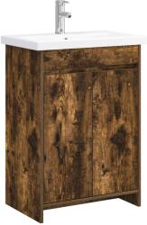 vidaXL Set de mobilier pentru baie Stejar fumuriu 61 x 40 x 84, 5 cm GartenMobel Dekor (3404278)