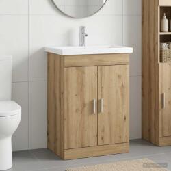 vidaXL Set de mobilier pentru baie Stejar Artizanal 61 x 40 x 84, 5 cm GartenMobel Dekor (3404357)