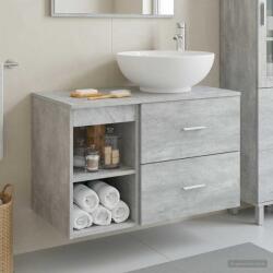 vidaXL Set de mobilier pentru baie 2 pcs Gri Beton Lemn prelucrat GartenMobel Dekor (3403915)