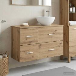 vidaXL Set de mobilier pentru baie 2 pcs Stejar Artizanal GartenMobel Dekor (3403959)