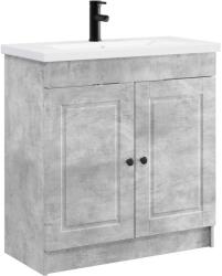 vidaXL Set de mobilier pentru baie Gri Beton 56 x 37, 5 x 81 cm GartenMobel Dekor (3404127)