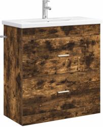 vidaXL Set de mobilier pentru baie Stejar fumuriu 81 x 40 x 84, 5 cm GartenMobel Dekor (3404378)