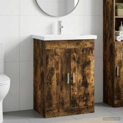vidaXL Set de mobilier pentru baie Stejar fumuriu 61 x 40 x 84, 5 cm GartenMobel Dekor (3404354)