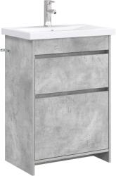 vidaXL Set de mobilier pentru baie Gri Beton 61 x 40 x 84, 5 cm GartenMobel Dekor (3404261)