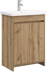 vidaXL Set de mobilier pentru baie Stejar Artizanal 61 x 40 x 84, 5 cm GartenMobel Dekor (3404281)
