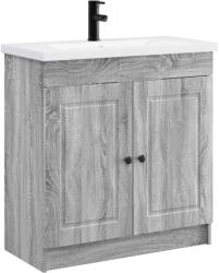 vidaXL Set de mobilier pentru baie Sonoma gri 78, 5 x 37, 5 x 81 cm GartenMobel Dekor (3404140)