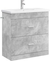 vidaXL Set de mobilier pentru baie Gri Beton 81 x 40 x 84, 5 cm GartenMobel Dekor (3404377)