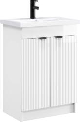 vidaXL Set de mobilier pentru baie Alb foarte lucios 56 x 37, 5 x 81 cm GartenMobel Dekor (3404148)