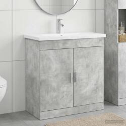 vidaXL Set de mobilier pentru baie Gri Beton 81 x 40 x 84, 5 cm GartenMobel Dekor (3404361)