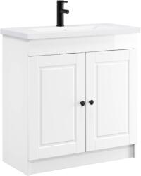 vidaXL Set de mobilier pentru baie Alb foarte lucios 56 x 37, 5 x 81 cm GartenMobel Dekor (3404128)