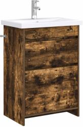 vidaXL Set de mobilier pentru baie Stejar fumuriu 61 x 40 x 84, 5 cm GartenMobel Dekor (3404262)