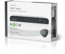 Nedis HDMI splitter, 1 x HDMI be - 4 x HDMI ki, 4K@60Hz, VSPL3474AT