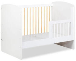 Klups Karolina II kiságy 60x120 - fehér/fenyő rácsokkal