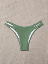Shein Zöld Alsó Sima Bikini Bugyi Klasszikus Alsónadrág Kivágás Shein M