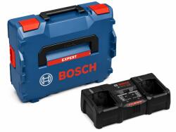 Bosch Dupla Bosch akkumulátortöltő Expert EXAL18V2-320 L-boxx kofferrel (1600A02YG5)