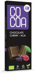 COCOA Nyers csokoládé cseresznye acai bio 40 g Cocoa (5902565217396)