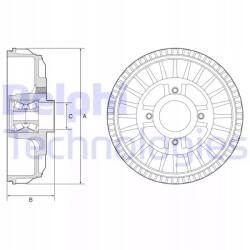 Delphi Fékdob BFR622/DEL