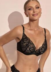 Kinga Csipkés push-up melltartó Kinga Sand PU-1177 fekete 70F