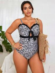 Shein Bézs-fekete Egyrészes Fürdőruha Leopárdmintás Shein 44