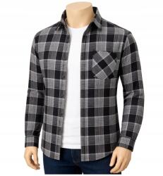  Flanel Pamut Munkaruha Ing Hera Multicheck Szürke XXL (KOSZULA FLANELOWA ROBOCZA MĘSKA BAWEŁNA 100%)