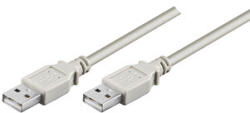 Neutralle Cablu USB (2.0), USB A mascul - USB A mascul, 1.8m, gri, viteză mare, RETALIU CU AMĂNUNTUL