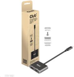Club 3D Club3D hub MST (Multi Stream Transport) USB3.2 Gen2 Type-C(DP Alt-Mode) to DisplayPort HDMI 4K60Hz (M/F) (CSV-1552)