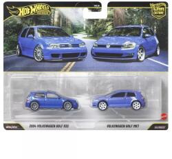 Mattel Hot Wheels: 2004 Volkswagen Gold R32 és Volkswagen Golf MK7 deluxe kisautó - 2 db-os (JHW49) - jateknet