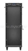 Lanberg 19" szabadon álló rack szekrény 32U/600X1000 üvegajtó, lapraszerelt, LCD kijelző, fekete (FF01-6032-12BL) (FF01-6032-12BL)