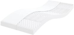 vidaXL habszivacs matrac, 90x210 cm, 7 zónás, 20 ILD keménység, fehér (4016647VidaXL)